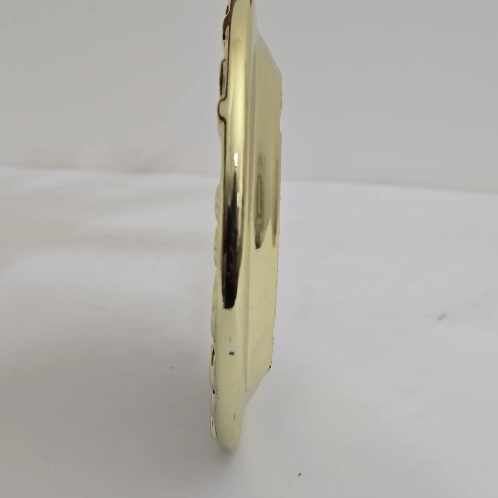VINTAGE Gold Ceramic Ornate Scroll Classic Trinket Tray‎ 4.5